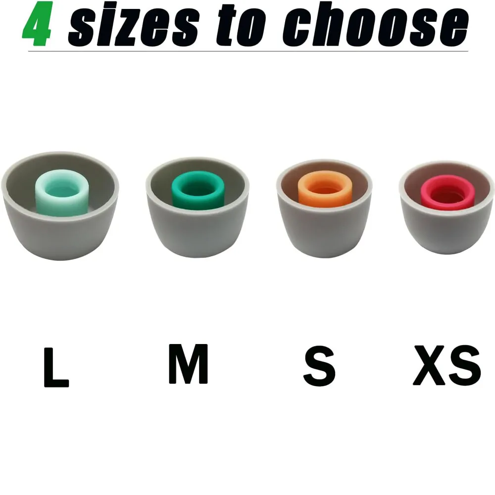 4Pairs Silicone Ear Tips For Sony WF-1000XM5 WF-1000XM4 Eartips Cushion Earbuds Earplugs Earphone Accessories L/M/S/XS