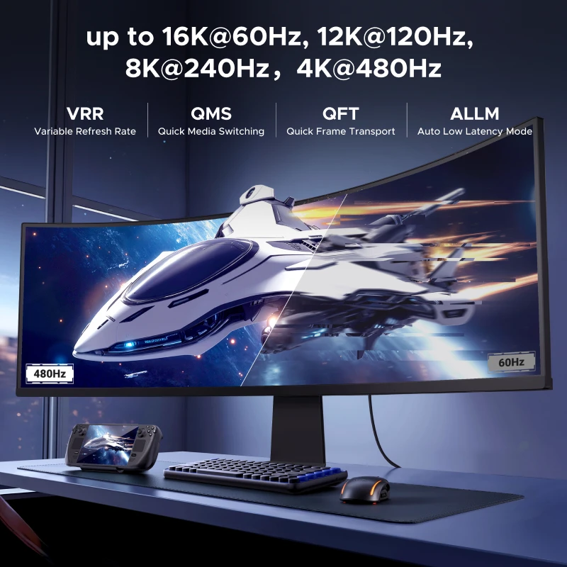 Ultra High-Speed 16K HDMI Cable with Dolby Vision and HDCP 2.3