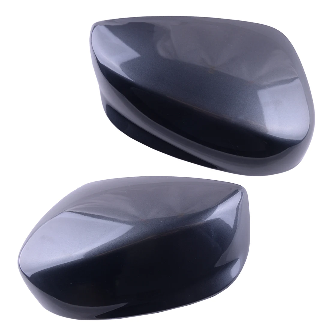 1 Pair Car Front Left Right Side Rearview Mirror Cover Trim Cap Fit For