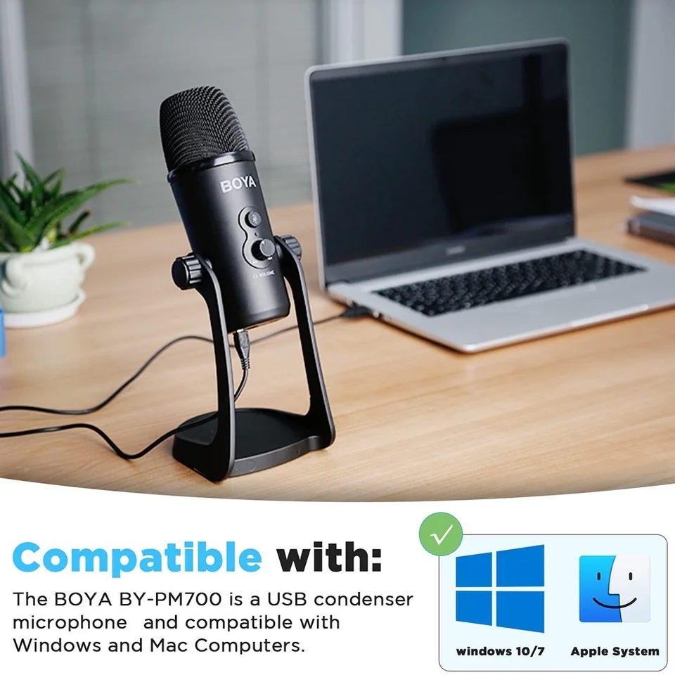 BOYA Professional Condenser USB Microphone BY-PM700 Polar Pattern