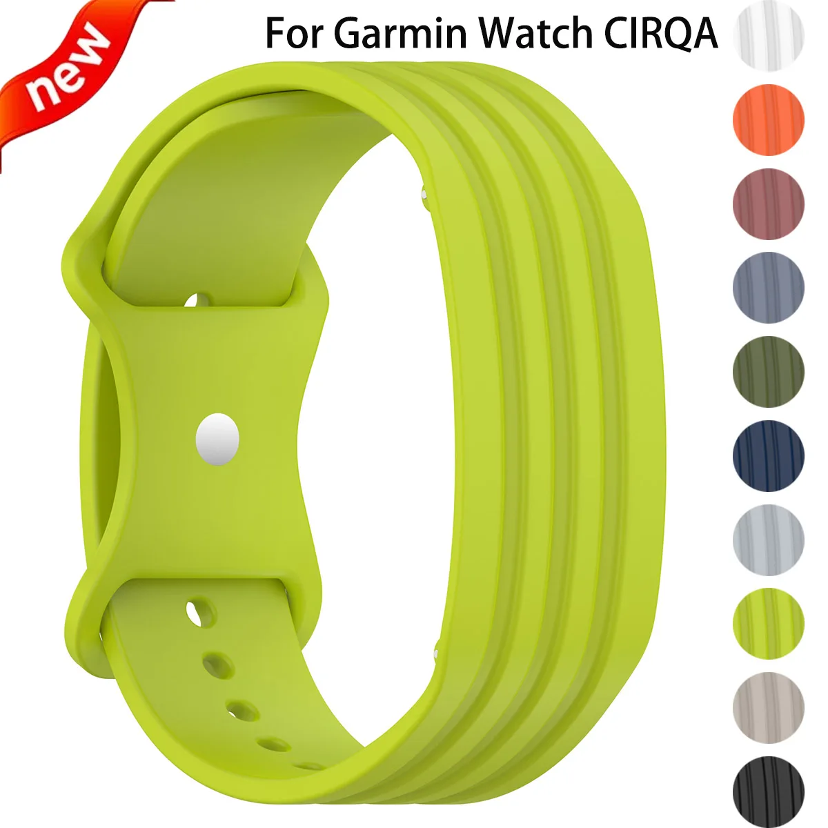 Silicone Strap: Soft, Waterproof, Lightweight, and Breathable Sport Wristband