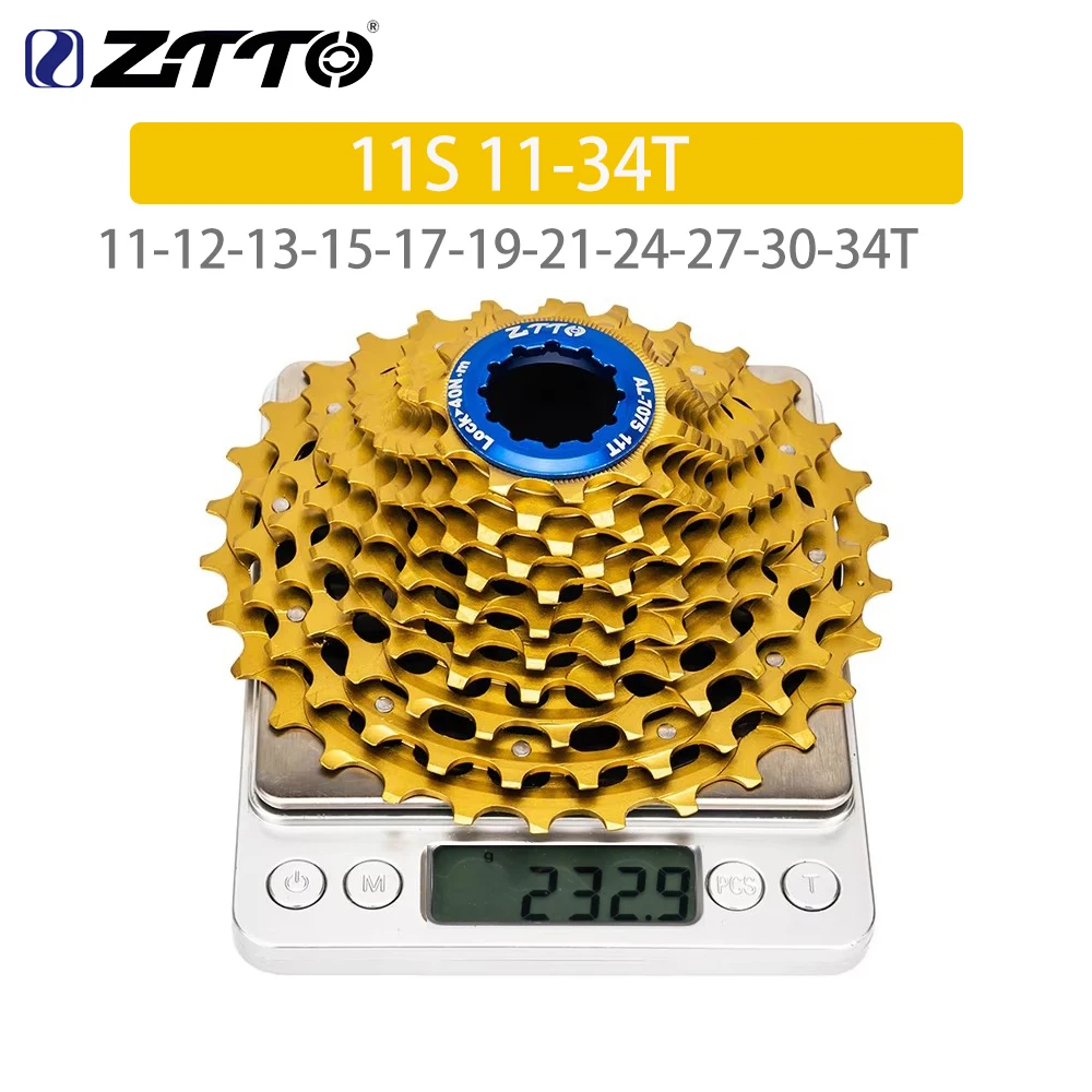 ZTTO-超軽量ロードバイクゴールドカセット,グラベル,フリーホイール,k7