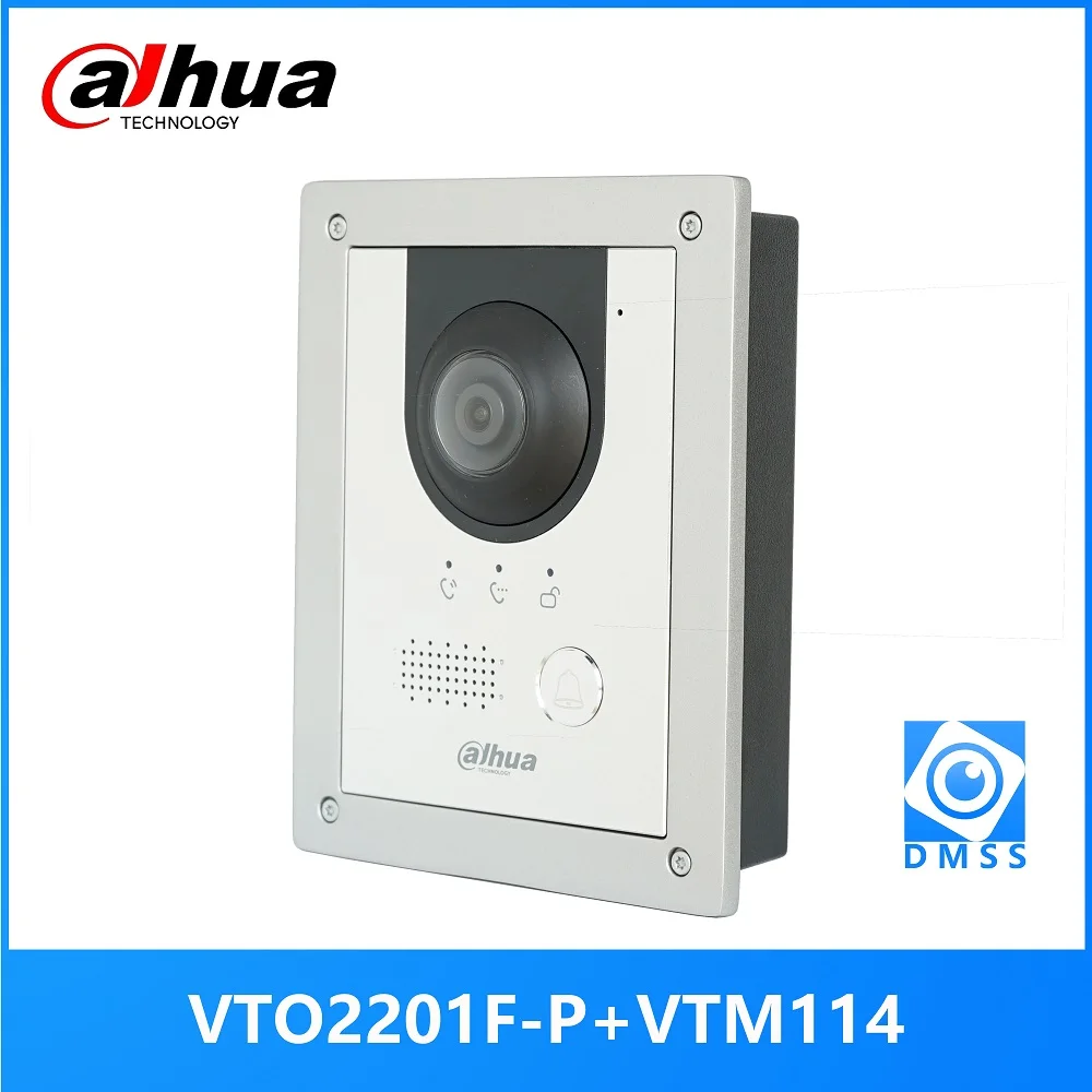 Dahua Multi language VTO2201F P PoE(802.3af) IP Metal Villa doorbell