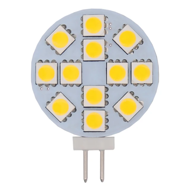 AC12V 24V LED G4 faretto rotondo lampadina 2W 3W 5730 15/24LED senza  sfarfallio luci cappa sostituire lampada alogena 20W - AliExpress