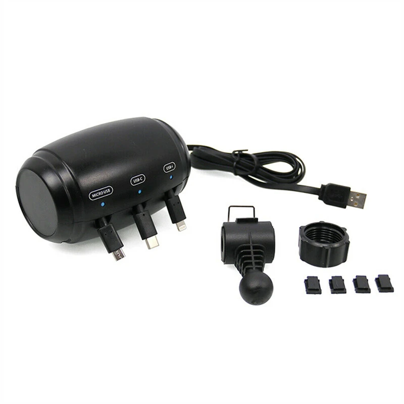 Car Headrest Backseat 3 in 1 Car Charging Station Box For All Phones/iPhone/Samsung/Android Retractable Cord Charger