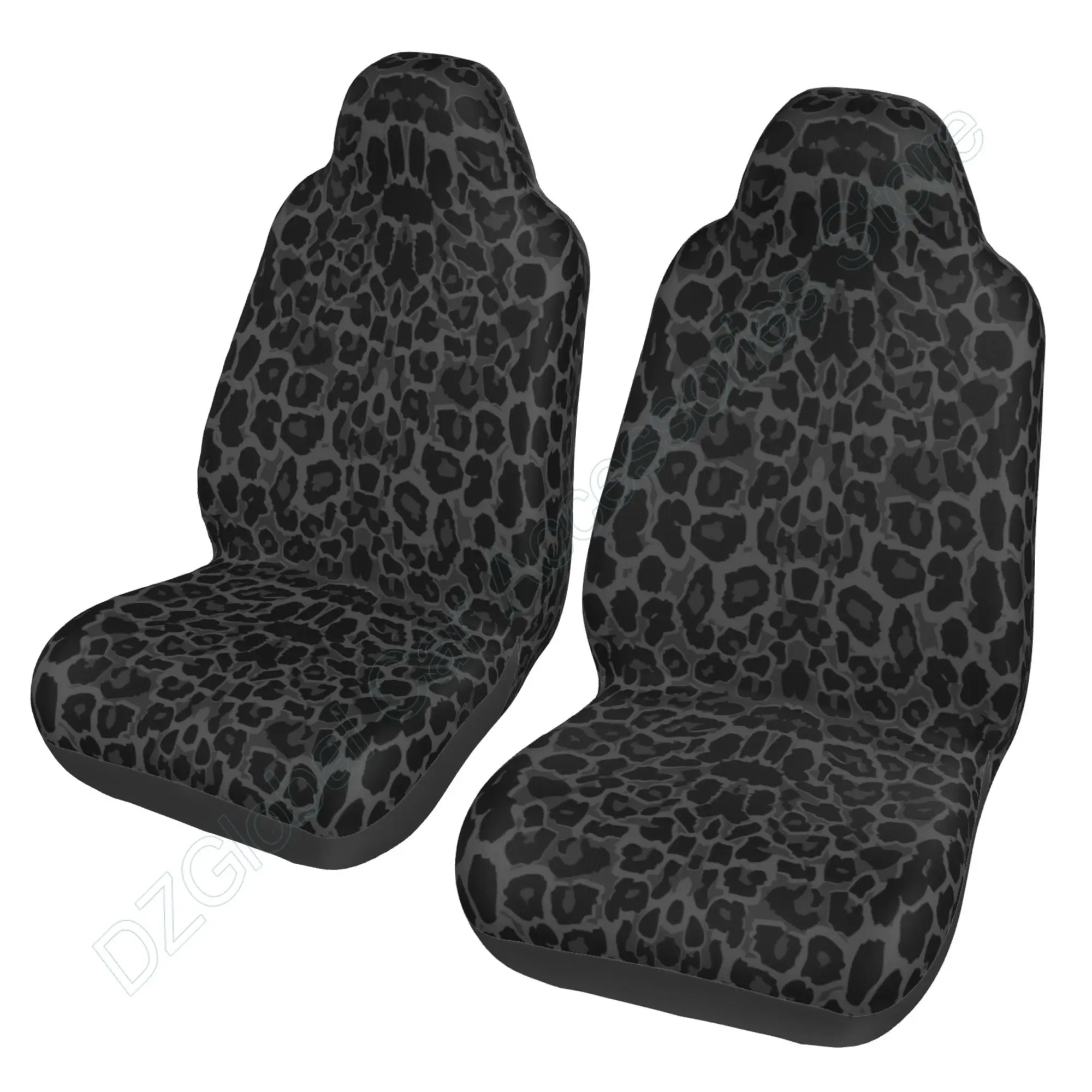

Black Leopard Print Car Seat Covers Front Seats Only for Men WomenPremium Bucket Front Seat Cover Universal