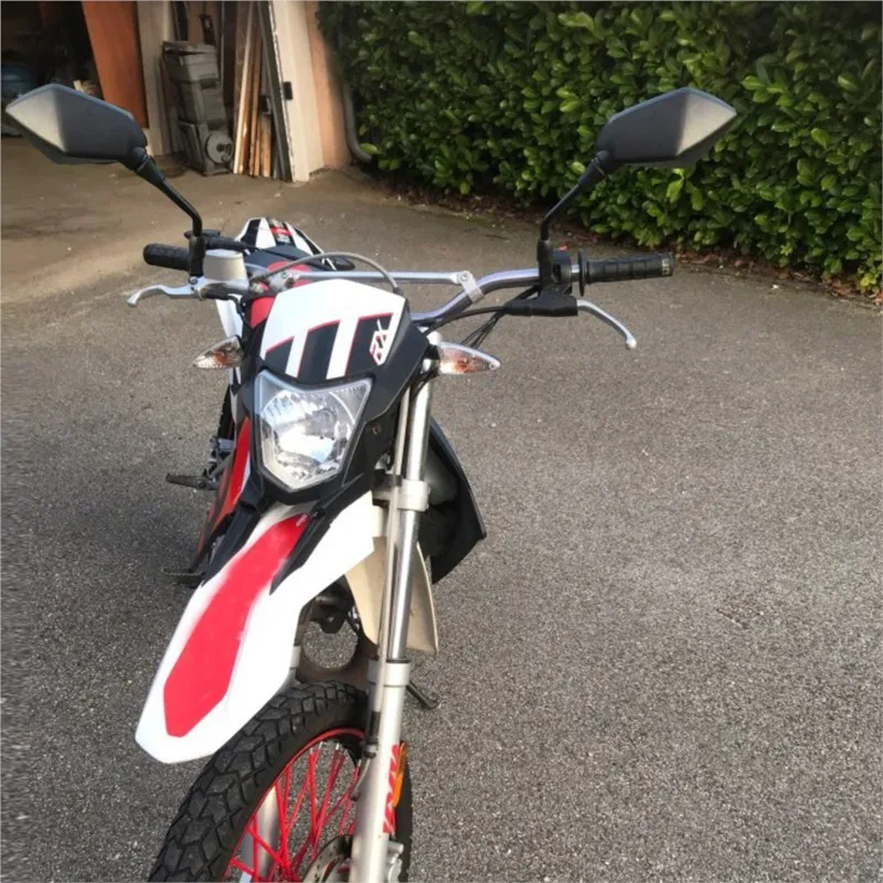8/10MM 오토바이 백미러 ABS 사이드 미러, 범용 베넬리 502C TNT 125 BMW S1000RR R 나인 T F650GS R1200GS F800R