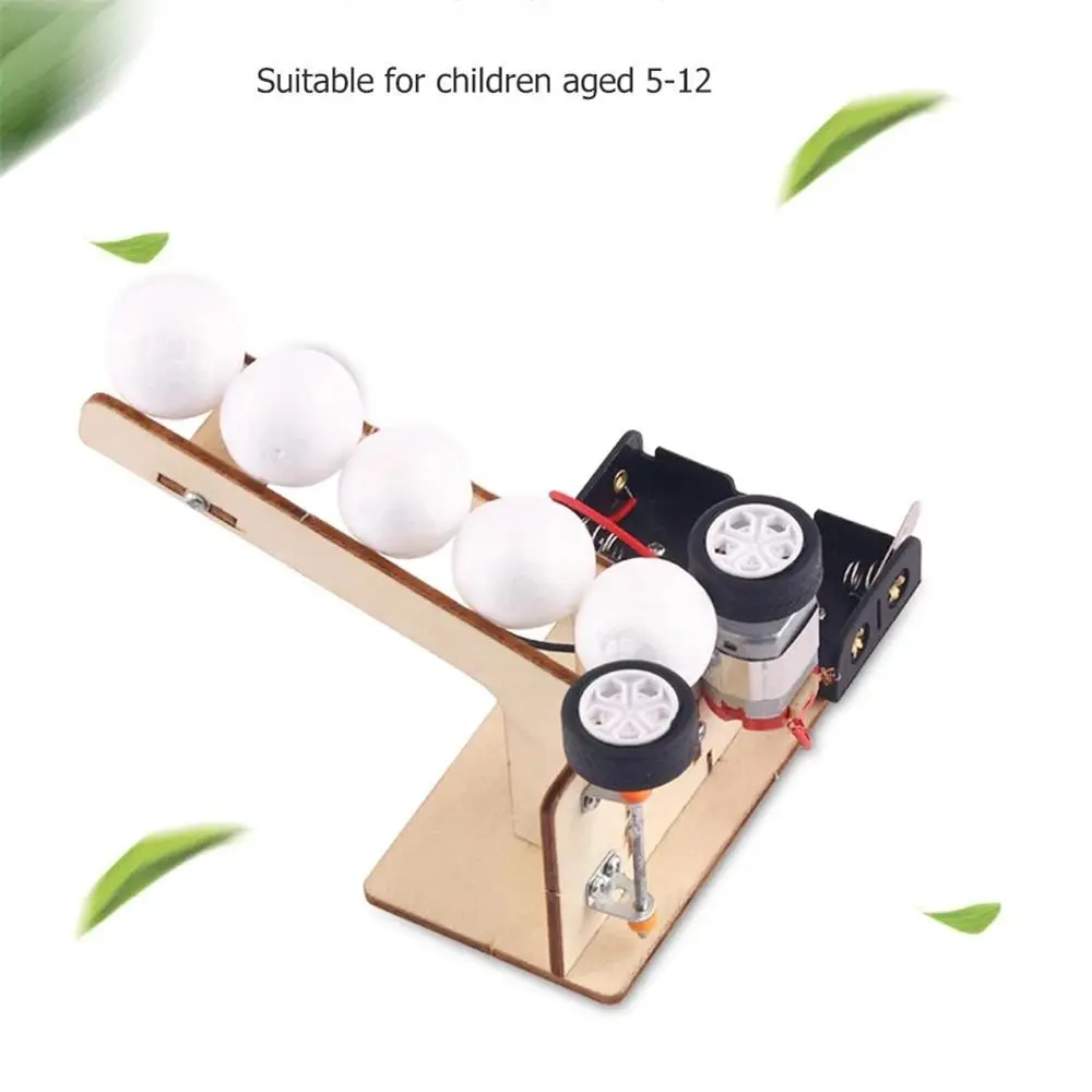 

Brain-training Toys Student Science Ball Pitching Machine Technology Making Toys Electric Ball Pitching Technology Inventions