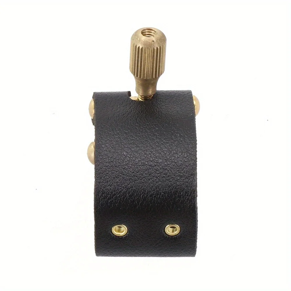 1PC Mouthpiece Ligature Saxophone Mouthpiece Leather Fastener Clip Ligatures For Accessories Metal Bakelite Flute
