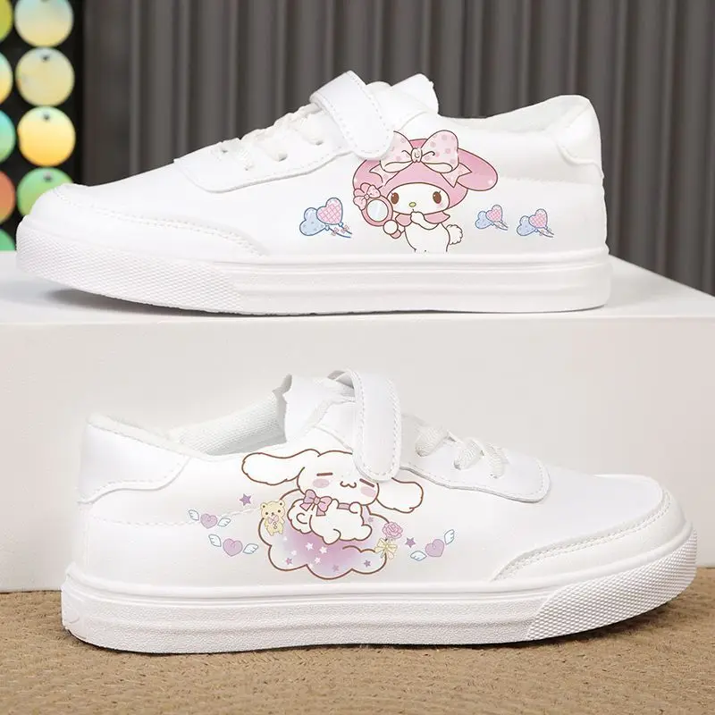 

Повседневные кроссовки Cinnamoroll из аниме Kawaii Sanrio, милые Мультяшные Модные дышащие кроссовки My Melody Kuromi, подарки для детей
