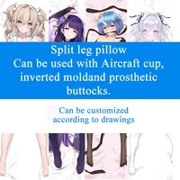 Genshin Impact Split Leg Pillowcase with Holes 2D Anime Game 원신 Eula Body Pillow Otaku Bed Decor 2