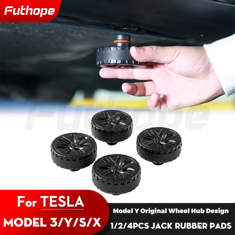 

Futhope 4pcs Update Rubber Lifting Jack Pad Adapter Tool Chassis For Tesla Model 3 Y S X Highland Car Accessories