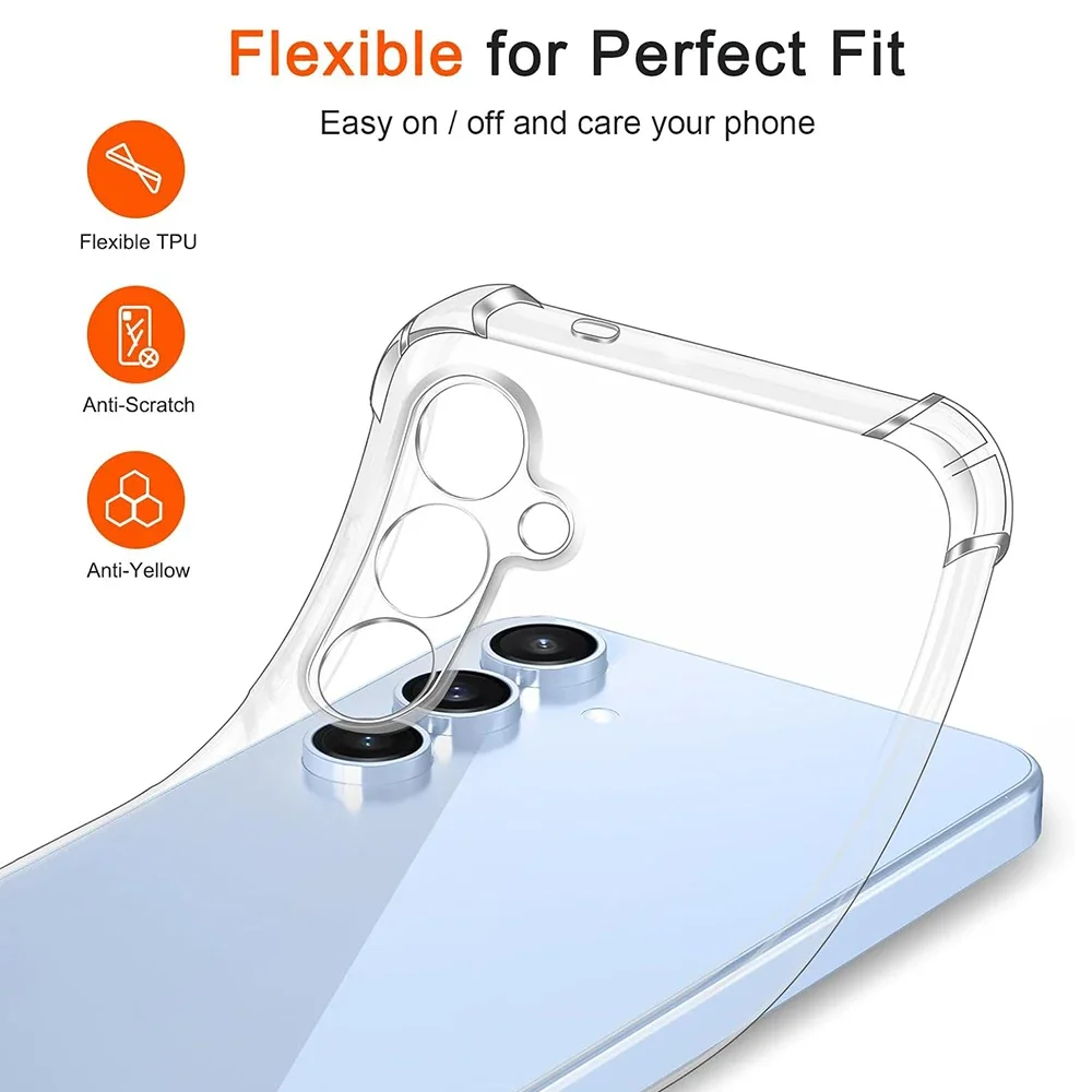 Shockproof Silicone Soft Clear Cover TPU Shell