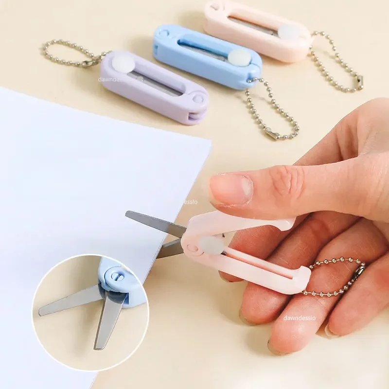 Mini Portable Folding Scissors Paper-Cutting Art Tool Stationary Scissors Office School Supplies portable scissors cutter,stationery scissors