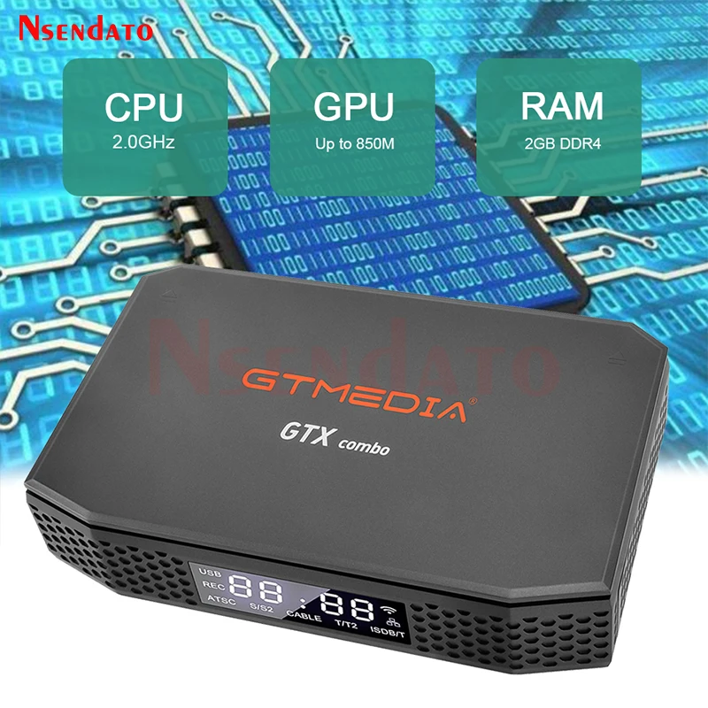 Gtmedia GTX Combo Android9,0+DVB-S2X/S2/S+T2/T+C2/C+ATSC-T+Isdbt+CI Plus+HDD  4K receptor satélite Top Caja - China Receptor, receptor de satélite