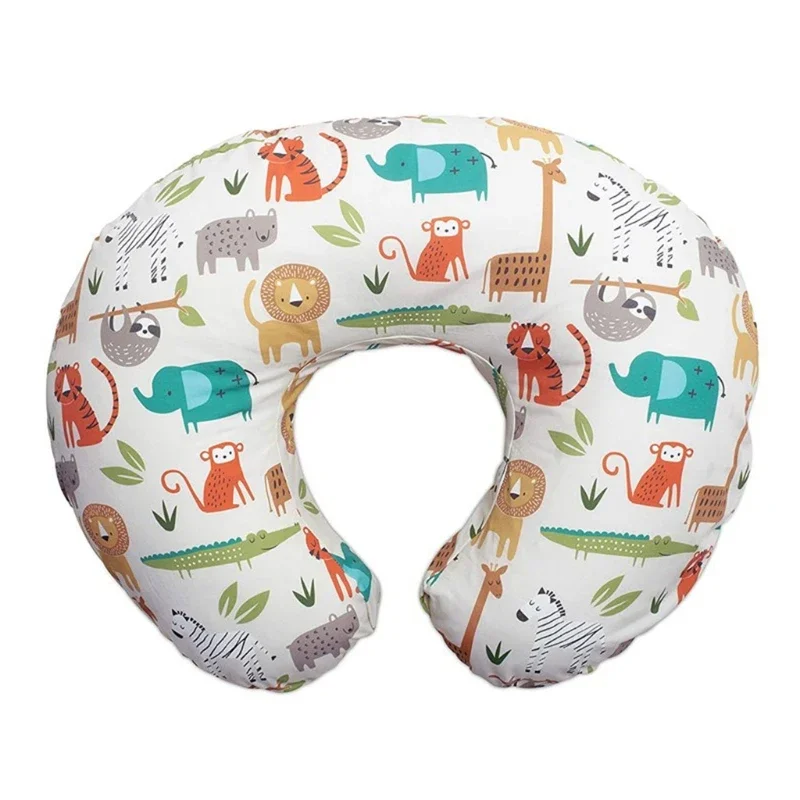 

Baby Feeding Pillowcase Cotton Breathable Removable Elastic U-shaped Pillow Protective Case Multi-functional Baby Seat Pillow