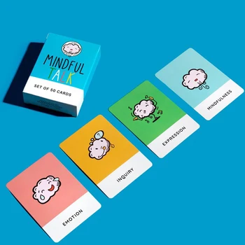 Mindfulness Talk Card Game The School of Mindfulness Game for Kids Mindful Talk Cards for Children and Parents 3