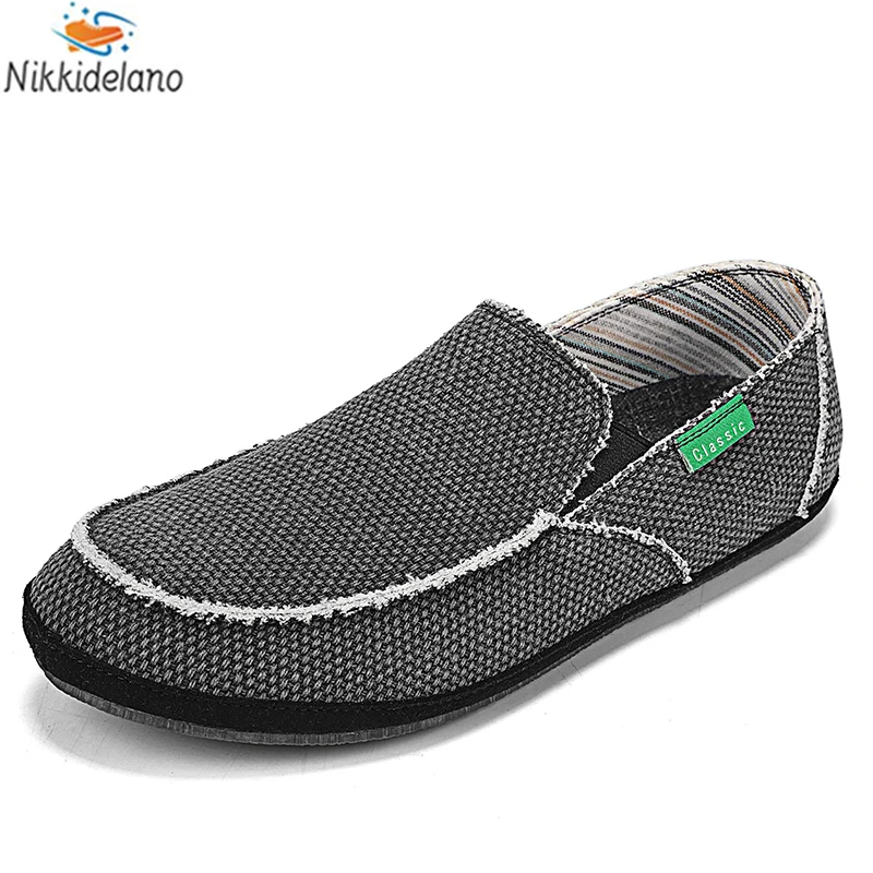 Brand New Men Summer Sneakers Canvas Men's Shoes Breathable Men Vulcanized Shoes Soft Casual Shoes Non-Slip Men's Flat Shoe