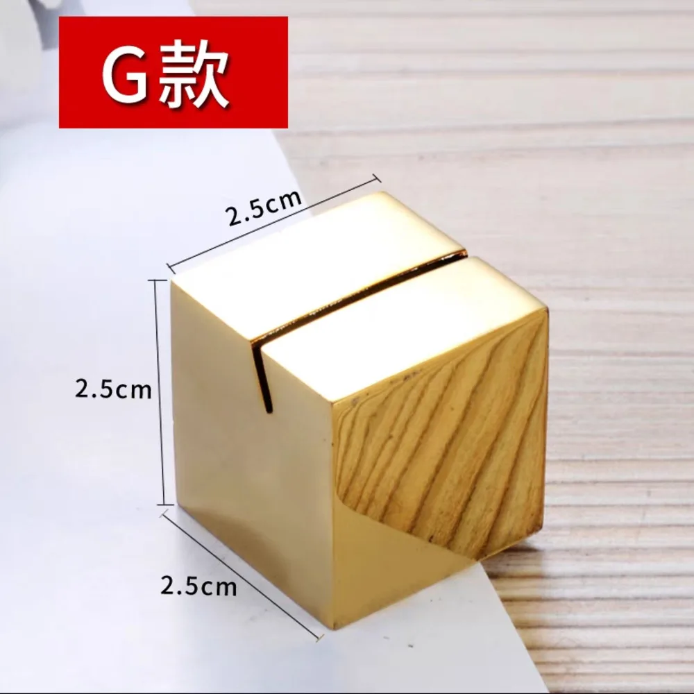 Table Number Place Card Holders Mini Metal Price Label Memo Display Stand Wedding Seating Labels Photo Picture Clips