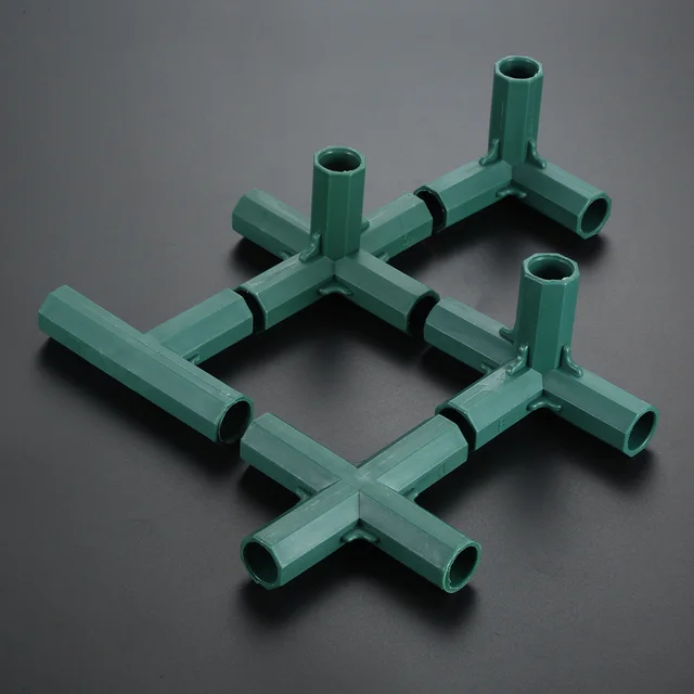 2Db 16 Mm -Es Műanyag Pvc Cső Illesztő Stabil Tartó Nagy Teherbírású Virágállvány Üvegházhatású Keret Épület Csatlakozó Kerti Szerszám 5 Típus - Image 5