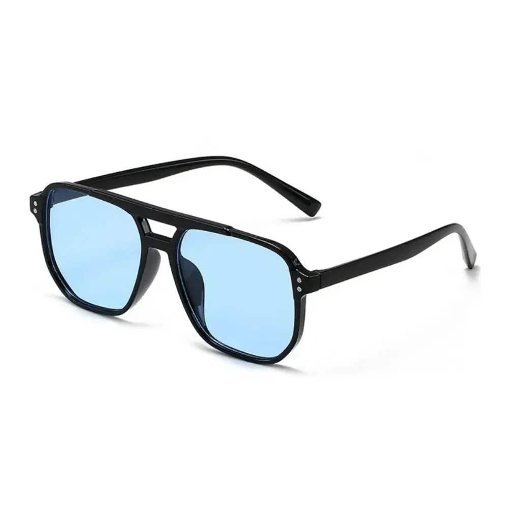 Retro Punk Square Frame Sunglasses - Anti-UV Beach Shades