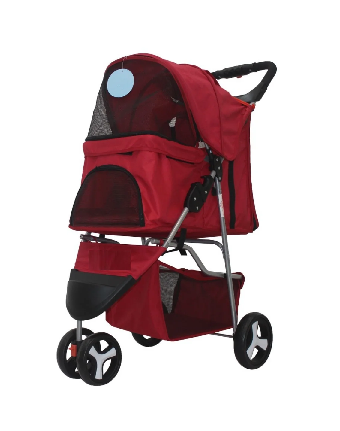 Pet Stroller Lightweight Foldable Dog Trolley for Teddy Chihuahua 3wheeled Pet Cat Cart