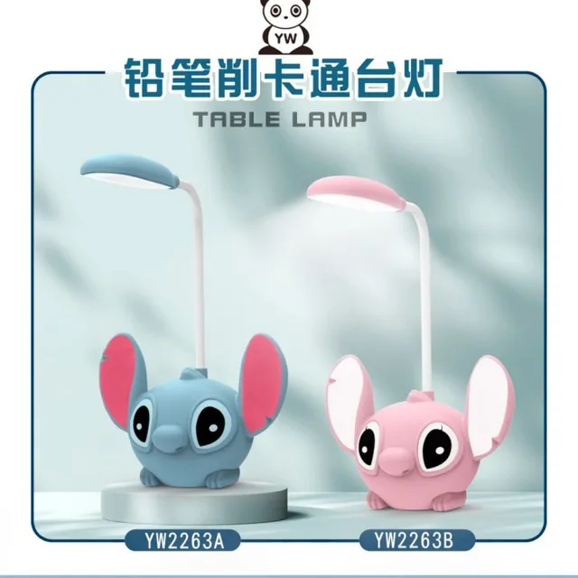 Stitch Kids Lamp,Children's LED Desk Lamp Cute Stitch Lamp, Foldable Table  Light USB Charge, Kawaii Desk Accessories, Flexible Gooseneck Eye Care