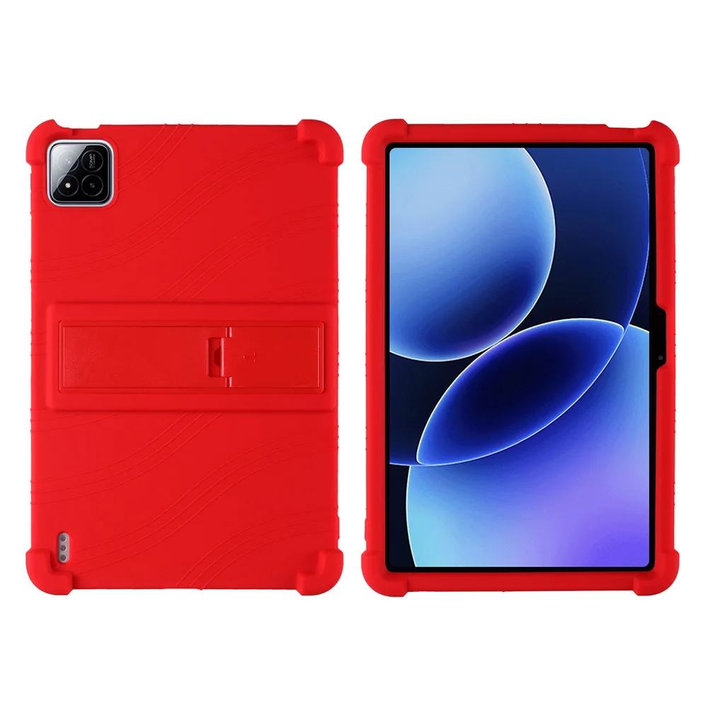Children's Soft Silicone Stand Case for 11.2-Inch Tablets - Durable, Protective, and Adjustable