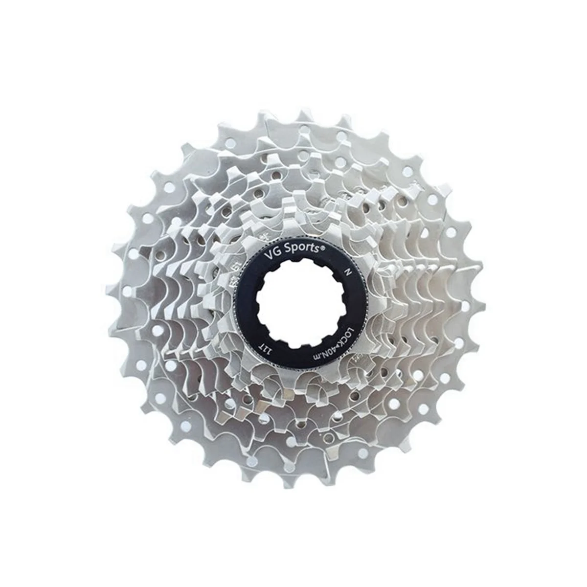 

VG Sports 10 Speed MTB Bike Cassette Split Ultralight Cassette Bike Cassette Holder Sprocket 10 Speed 28T Silver