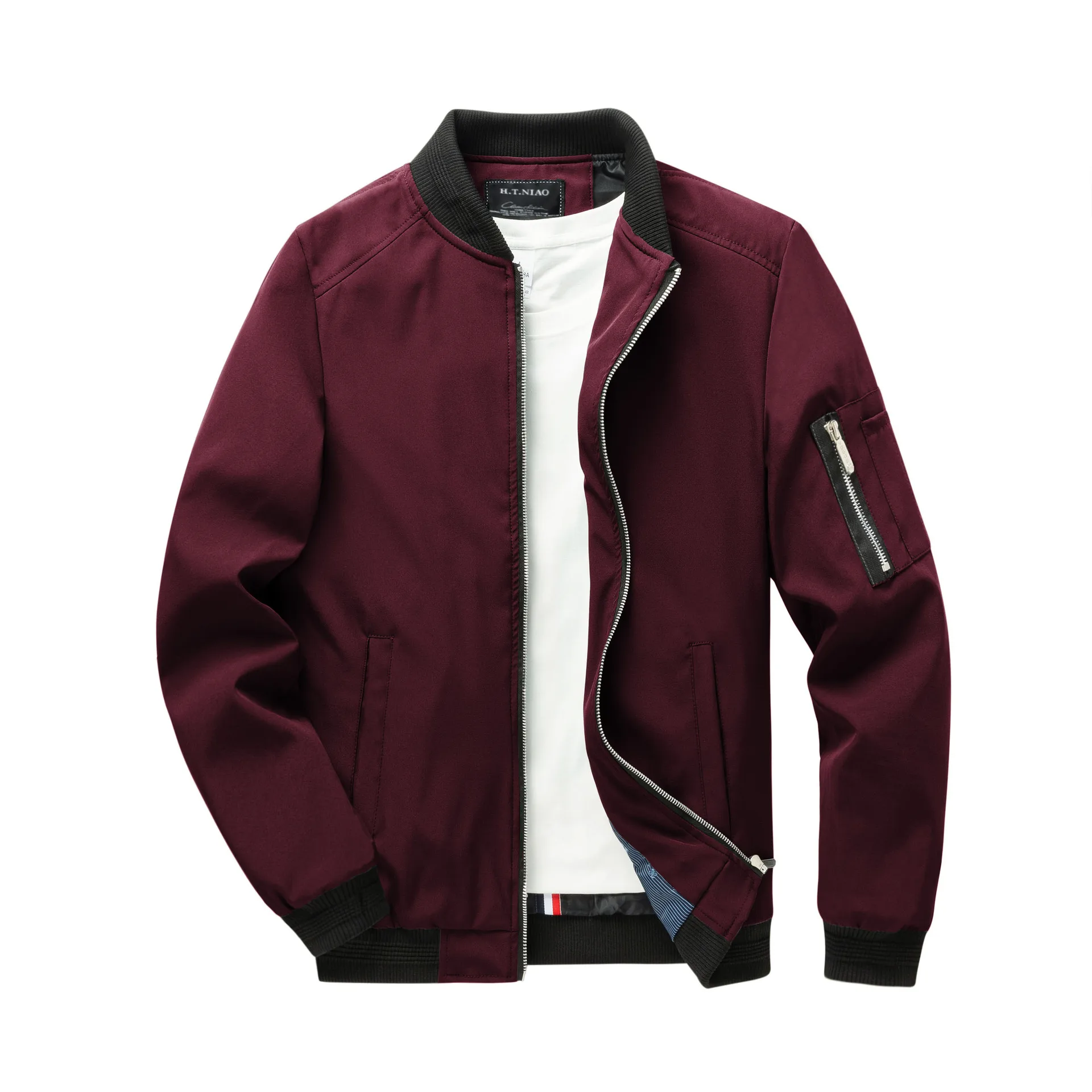 

2024 Spring Autumn Fashion Men Jacket Bomber Jackets Business Casual Streetwear Male Coats Simple Men's Windbreaker Jacket