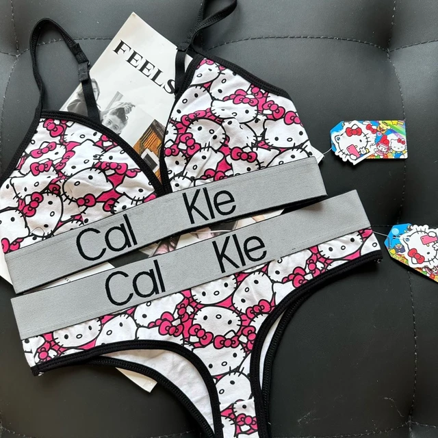 Ins New Sanrios Hellokitty Sexy Underwear Set Couple Style Kitty