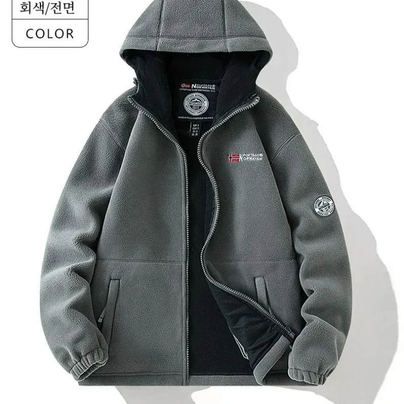 Norway Outdoor Warm Fleece-lined Thick Double Layer Polar Fleece