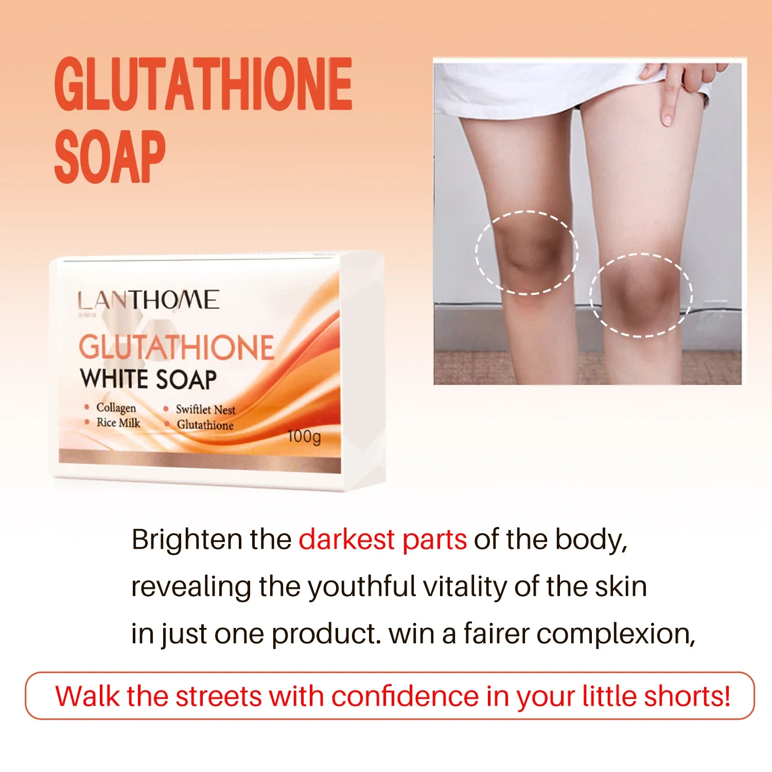 Glutathione Facial Soap Skin Brightening Deep Cleansing Glutathione Handmade Moisturizing Soaps Body Care body whitening soap facial cleansing soap
