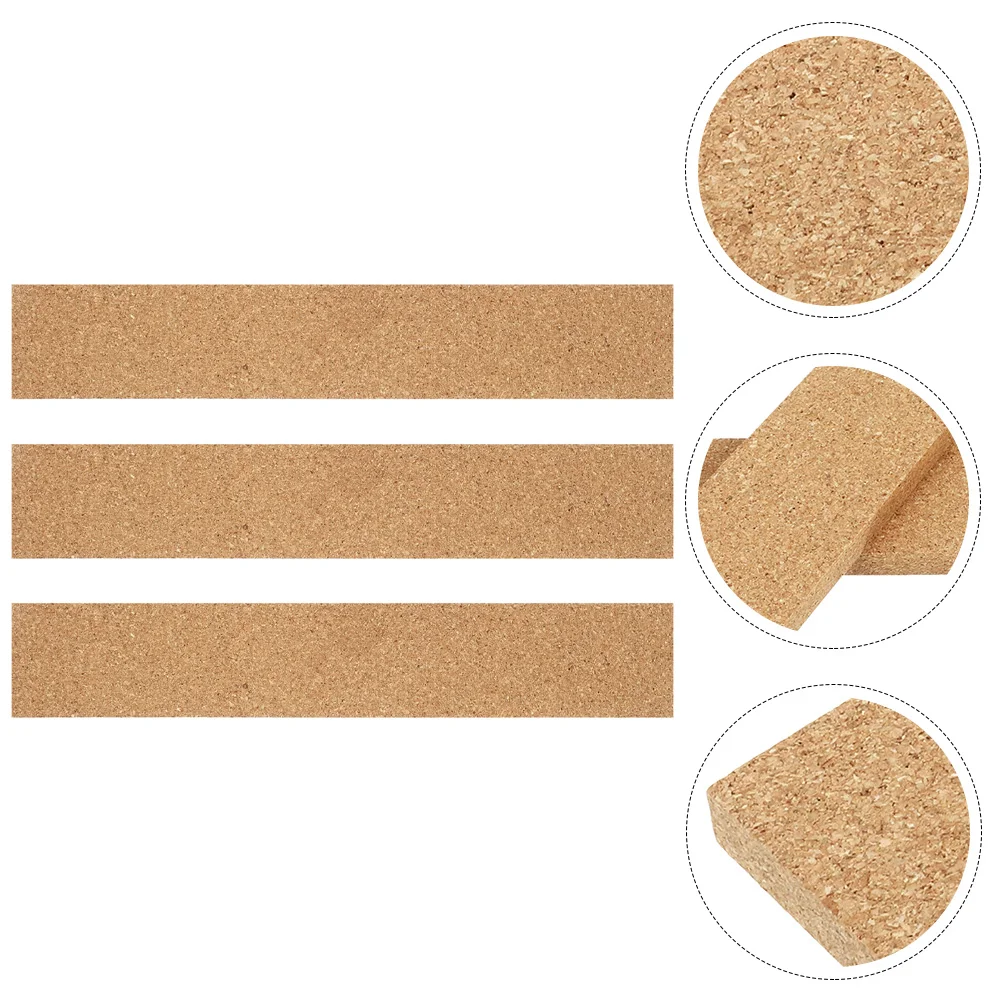 4Pcs Cork Memo Strips Bulletin Board Cork Strips Message Bulletin Strips Wall Adhesive Cork Strips Office Wall Corkboards