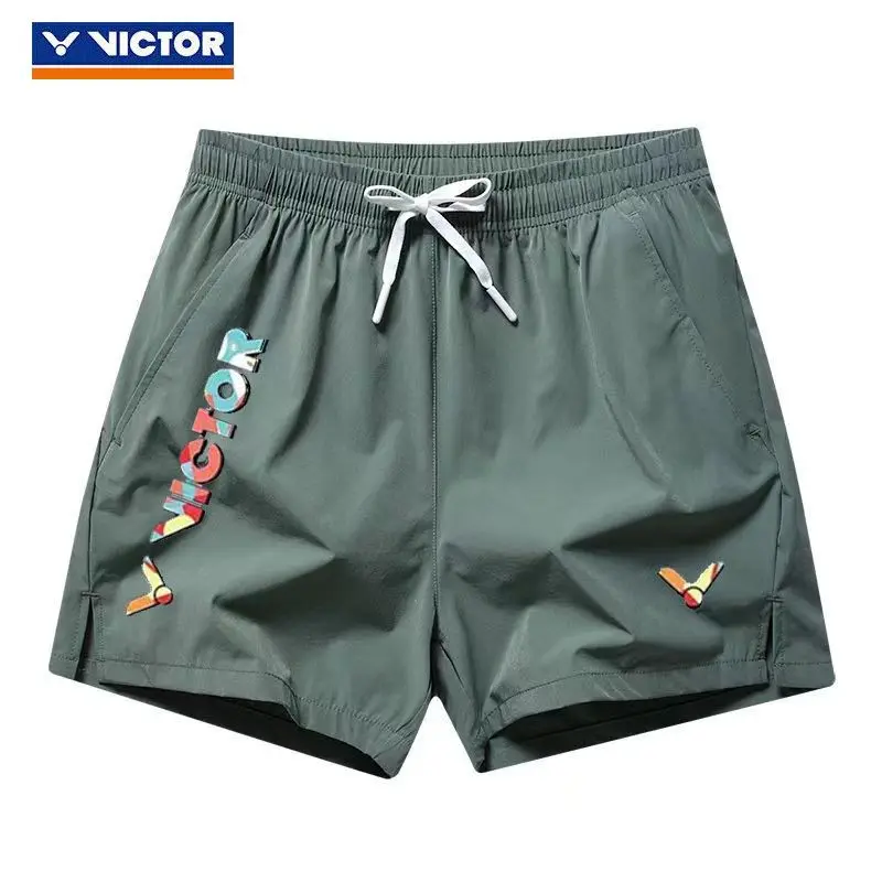 Victor New Men's and Women's Same Badminton Suit Ice Silk Wear-resistant Sports Running Casual Shorts