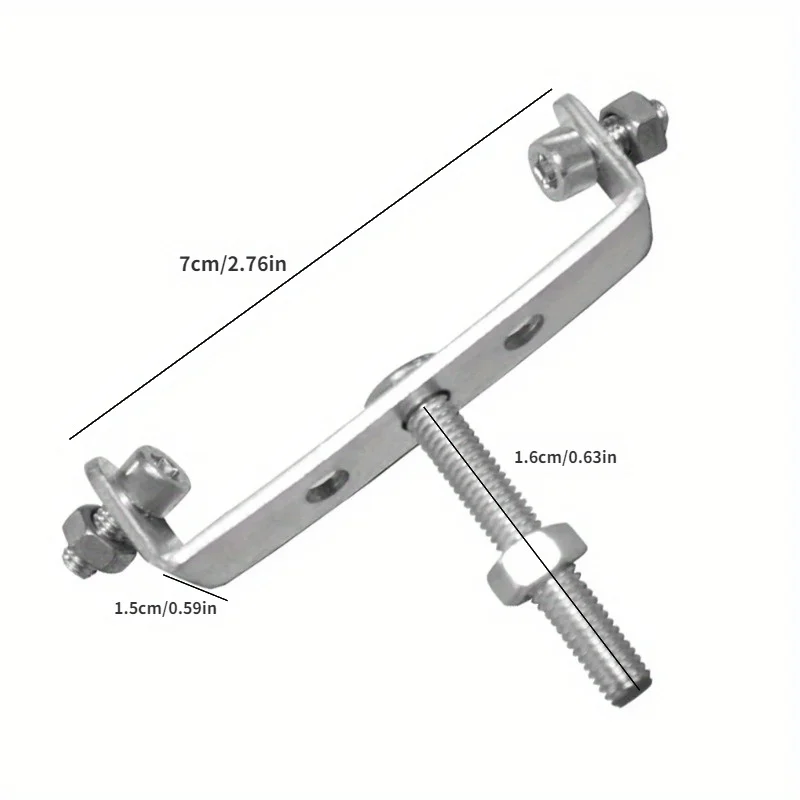 Bicycle Rear Shelf Convert Rear Pannier Racks Connector Seatpost Adapter for Bike Rack Mount Conversion 1/6 Pcs
