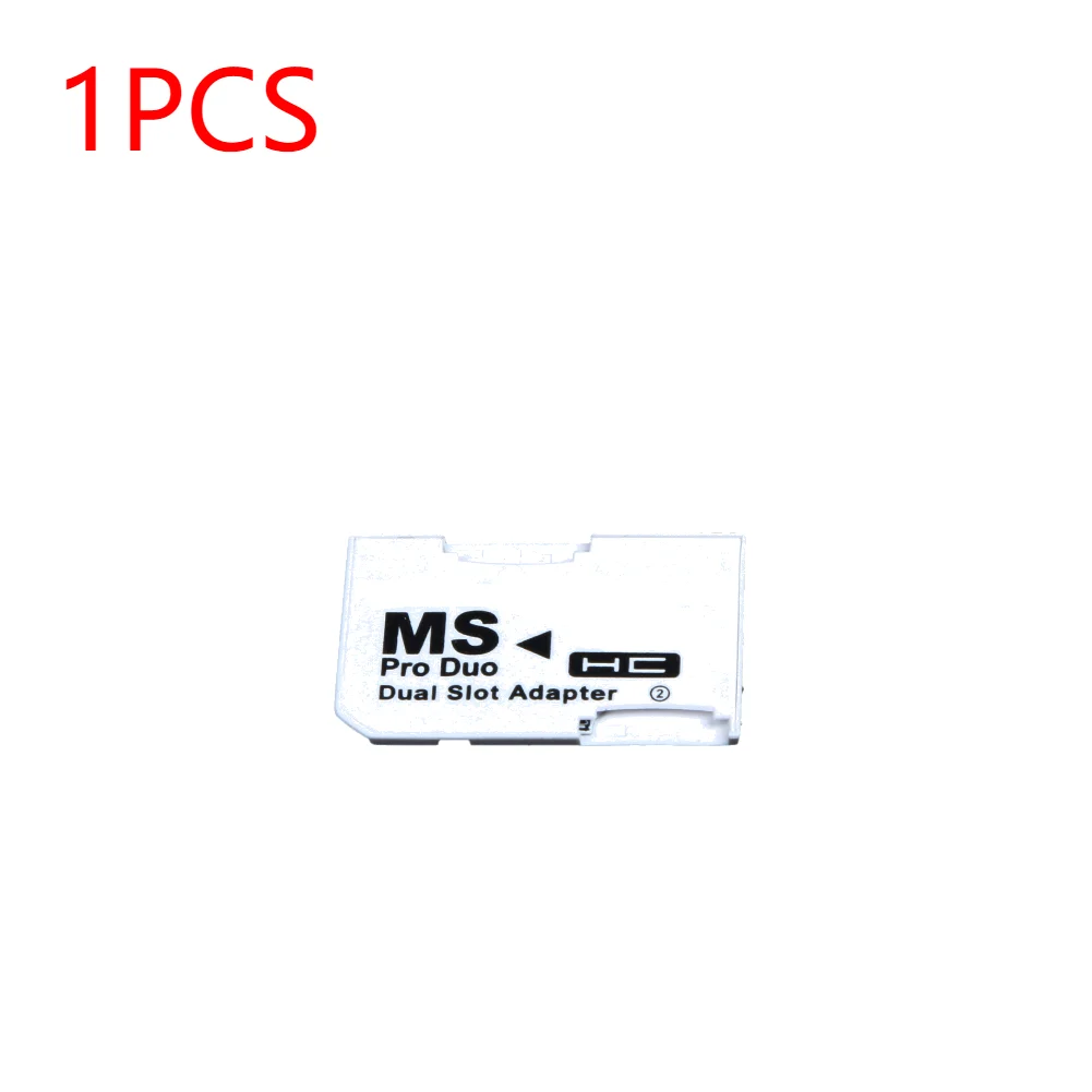 Lector de tarjetas de doble ranura, suministros de adaptador de tarjeta PSP, Micro SD, SDHC, TF a MS, Memory Stick Pro Duo