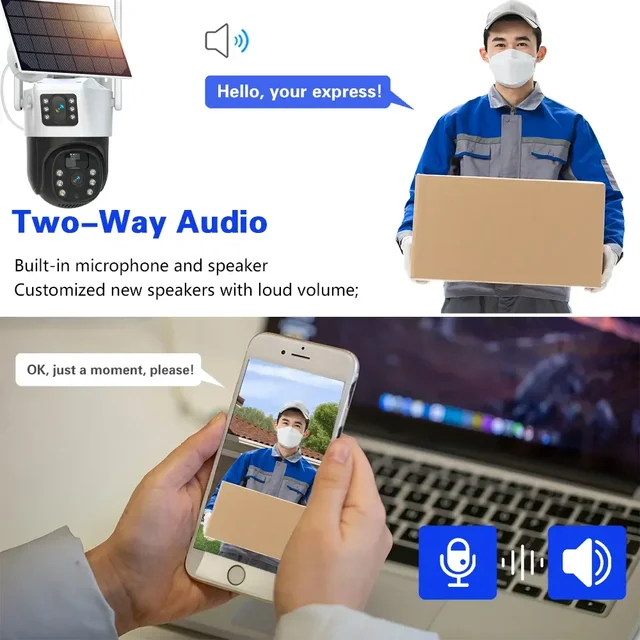 PIR 인간 추적 4K 무선 보안 카메라: 첨단 보호를 집에 가져오세요!