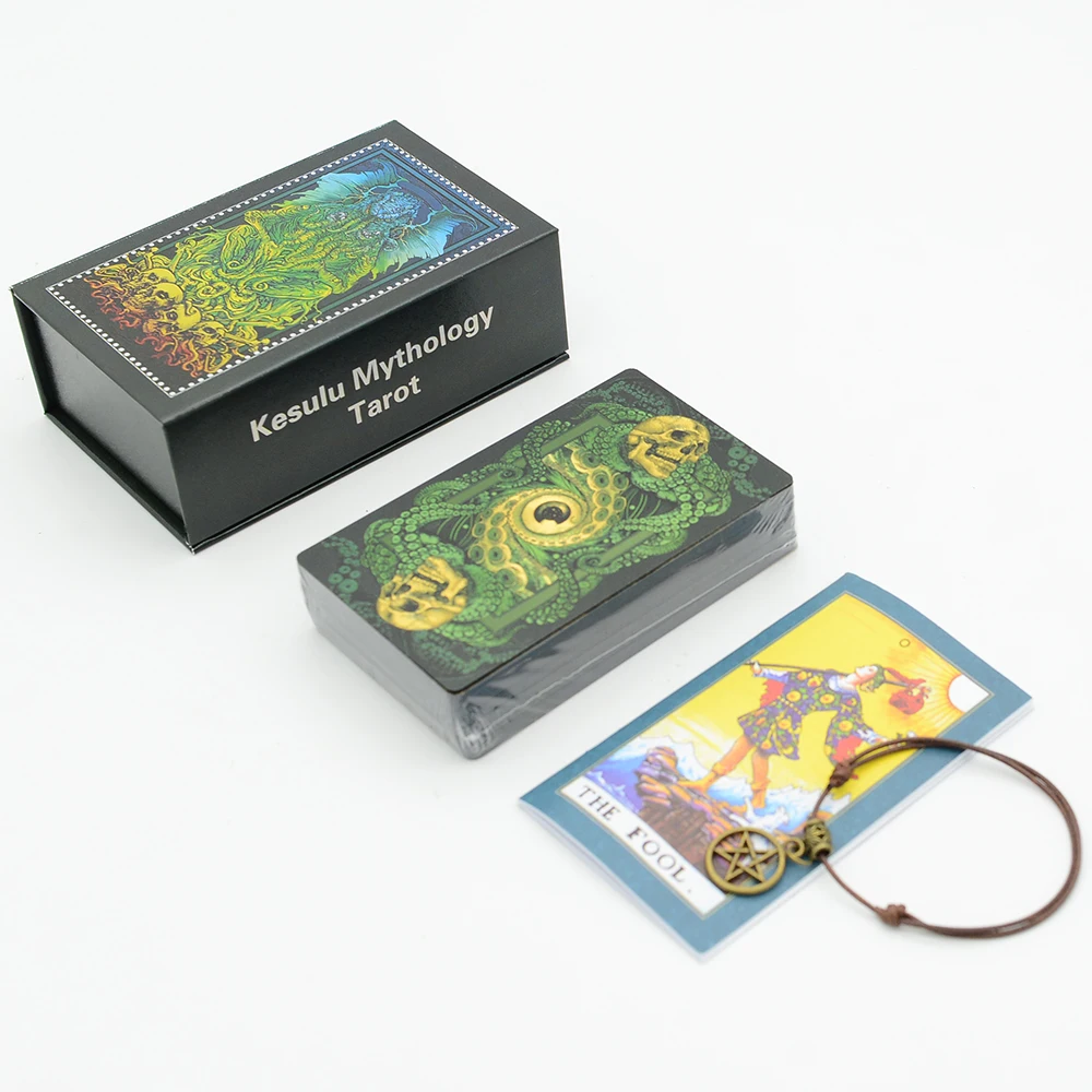 New Mysterious Golden Tarot PVC Desktop Game Divination Card Gift Box Set New Boxed Hot Stamping Waterproof Paper Manual colorful igame gtx1660ti u 6g desktop computer game independent graphics card gddr6 gtx 1660ti