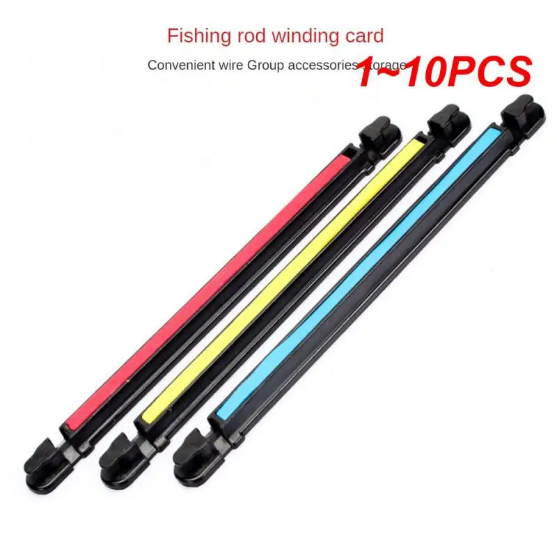 Winding Plate Abs Detachable Practical Universal Reusable Fishing Rod Line Card Rod Fishing Gear Accessories 1~10PCS