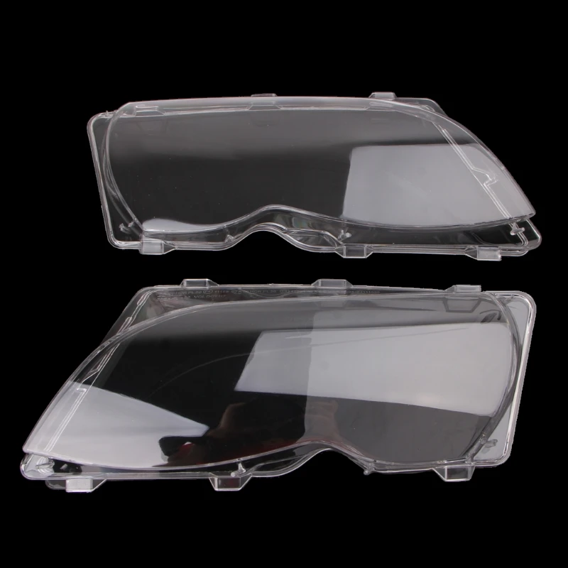 

2Pcs Auto Front Light Cover Headlight Transparent for Shell Lampshade for E46 4 LX0E