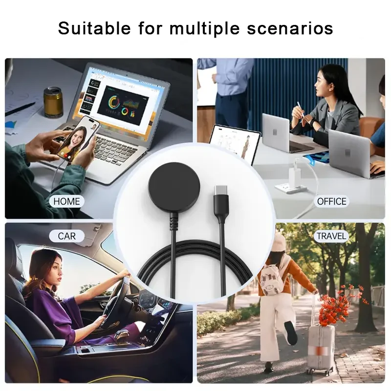 Portable Magnetic Watch Charger Cable - Fast Charging, High-Quality Design