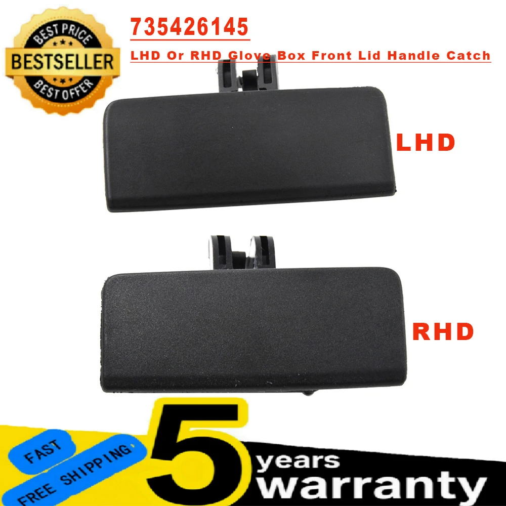 For Fiat Grande Punto Black LHD Or RHD Car Glove Box Front Lid Handle