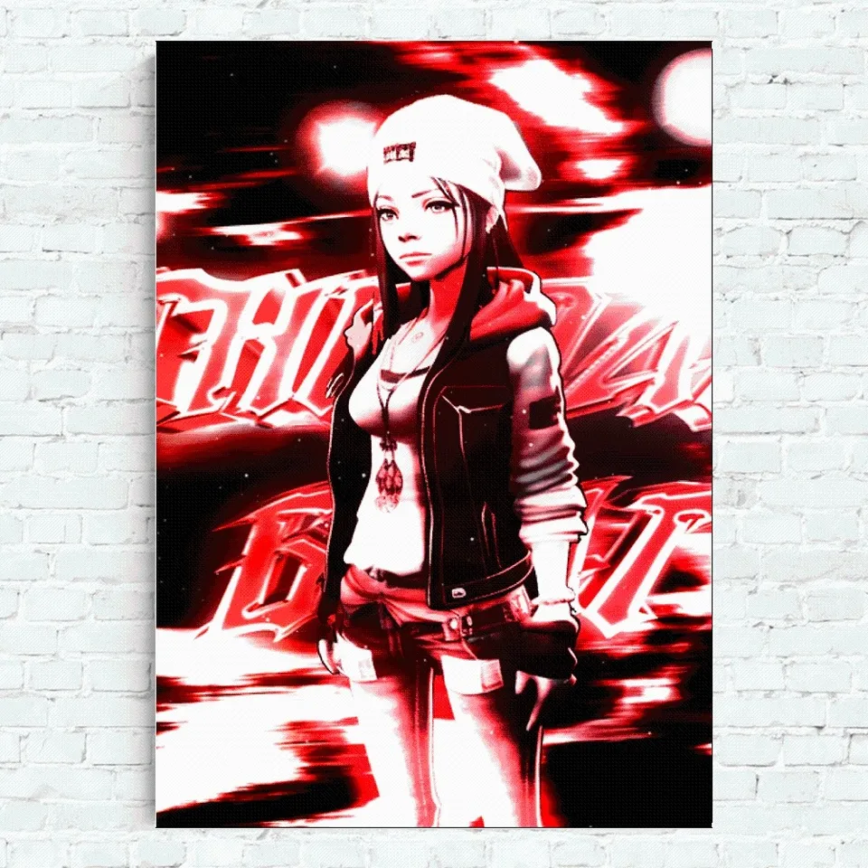 bpoejge Poster su tela, motivo: Rapper Tony Boy, decorazione