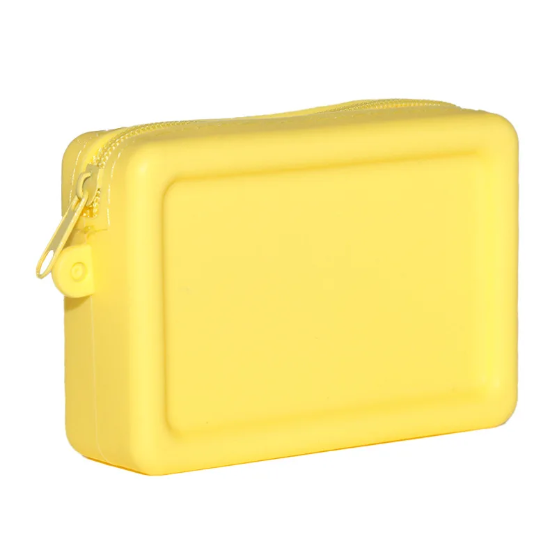 Silikon Veranstalter Kosmetik tasche Vintage wasserdichte glatte Reiß verschluss Kopfhörer halter Macaron Farbe Brieftasche Geldbörse tragbare Tasche – Detail 5