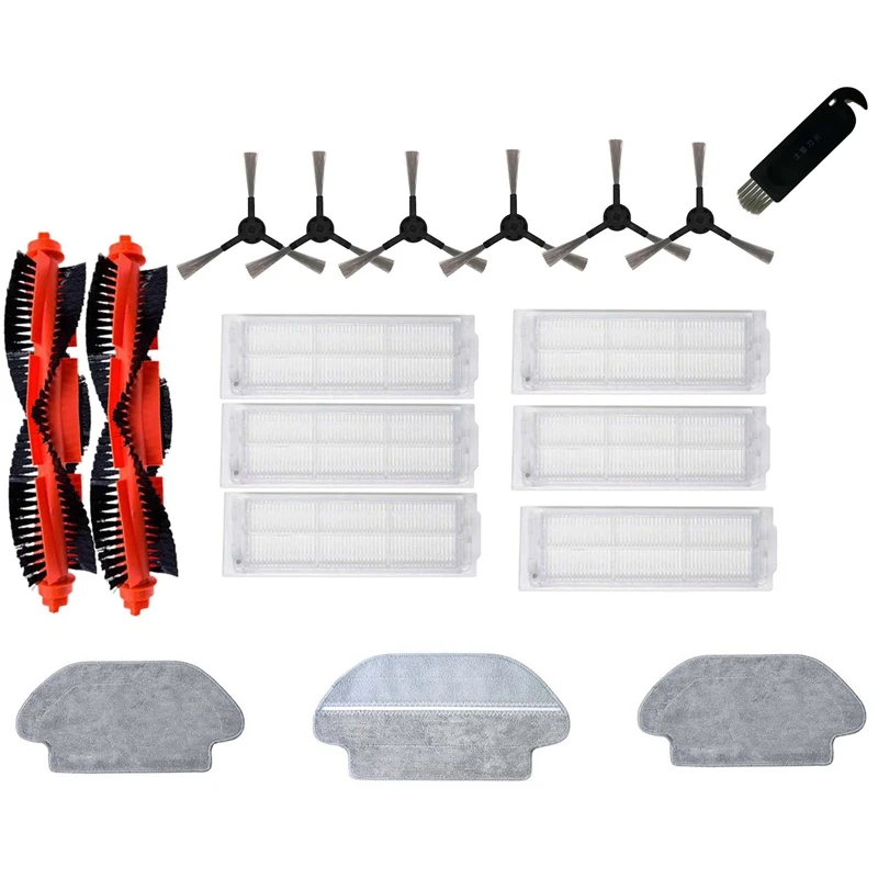 

Replacement Rags HEPA Filter Roller Brush For Viomi V2 PRO V3 SE V-RVCLM26B V-RVCLM21B For Xiaomi Mijia STYJ02YM