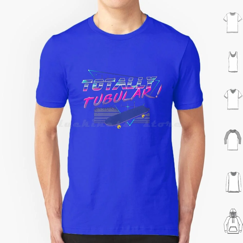 thumbnail image 1 of Camiseta Totally Tubular para hombre, mujer y niño, talla 6xl, años 80, cultura pop, patineta Totally Tubular, serie de televisión Max, Things Stranger, 1 of 5