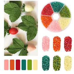 Vibrant Glass Seed Beads Collection for DIY Jewelry and Art Crafts (Strawberry)