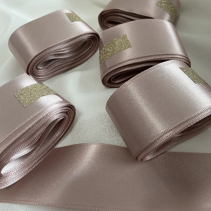 Silk Satin Ribbon Roll 25 40mm DIY Artificial Silk Rose Wedding Party Decoration Gifts Scrapbooking Crafts Supplies