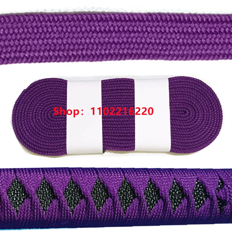 Very Exquisite Puaple Thick Silk Rope Sageo For Japanese Katana Samurai